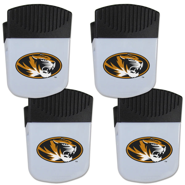 NCAA - Missouri Tigers Chip Clip Magnet with Bottle Opener, 4 pack-Other Cool Stuff,College Other Cool Stuff,Missouri Tigers Other Cool Stuff-JadeMoghul Inc.