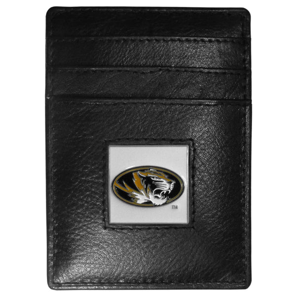 NCAA - Missouri Tigers Leather Money Clip/Cardholder-Wallets & Checkbook Covers,Money Clip/Cardholders,Window Box Packaging,College Money Clip/Cardholders-JadeMoghul Inc.
