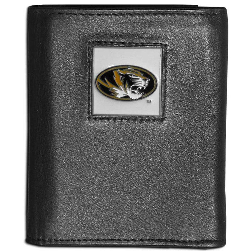 NCAA - Missouri Tigers Leather Tri-fold Wallet-Wallets & Checkbook Covers,Tri-fold Wallets,Tri-fold Wallets,College Tri-fold Wallets-JadeMoghul Inc.