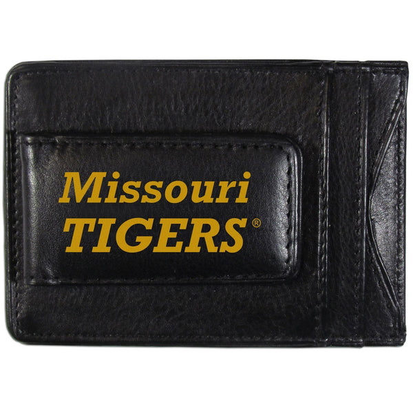 NCAA - Missouri Tigers Logo Leather Cash and Cardholder-Wallets & Checkbook Covers,College Wallets,Missouri Tigers Wallets-JadeMoghul Inc.