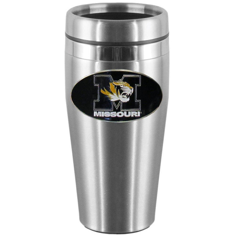 NCAA - Missouri Tigers Steel Travel Mug-Beverage Ware,Travel Mugs,Steel Travel Mugs w/Handle,College Steel Travel Mugs with Handle-JadeMoghul Inc.