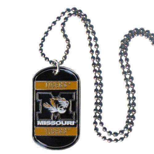 NCAA - Missouri Tigers Tag Necklace-Jewelry & Accessories,Necklaces,Tag Necklaces,College Tag Necklaces-JadeMoghul Inc.