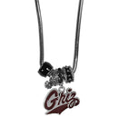 NCAA - Montana Grizzlies Euro Bead Necklace-Jewelry & Accessories,Necklaces,Euro Bead Necklaces,College Euro Bead Necklaces-JadeMoghul Inc.