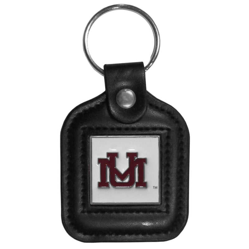 NCAA - Montana Grizzlies Square Leatherette Key Chain-Key Chains,Leatherette Key Chains,College Leatherette Key Chains-JadeMoghul Inc.