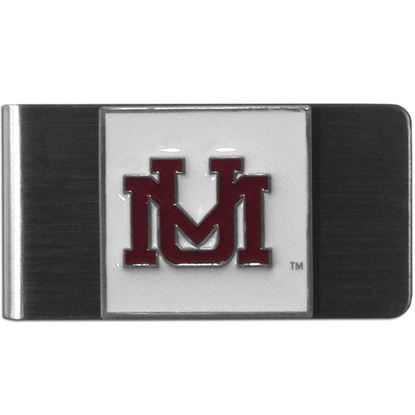 NCAA - Montana Grizzlies Steel Money Clip-Wallets & Checkbook Covers,Money Clips,Steel Money Clips,College Steel Money Clips-JadeMoghul Inc.