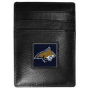 NCAA - Montana St. Bobcats Leather Money Clip/Cardholder-Wallets & Checkbook Covers,Money Clip/Cardholders,Window Box Packaging,College Money Clip/Cardholders-JadeMoghul Inc.