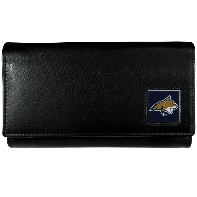 NCAA - Montana St. Bobcats Leather Women's Wallet-Wallets & Checkbook Covers,Women's Wallets,College Women's Wallets-JadeMoghul Inc.