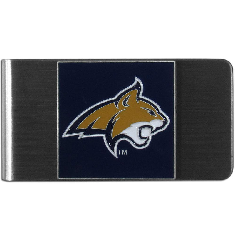 NCAA - Montana St. Bobcats Steel Money Clip-Wallets & Checkbook Covers,Money Clips,Steel Money Clips,College Steel Money Clips-JadeMoghul Inc.