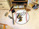 Round Area Rugs NCAA Montana State Billings Baseball Mat 27" diameter