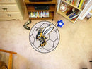 Round Entry Rugs NCAA Montana State Billings Soccer Ball 27" diameter