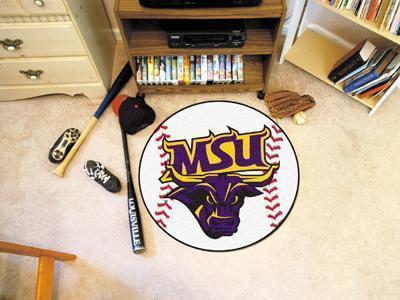 Round Rugs For Sale NCAA MSU Mankato Baseball Mat 27" diameter