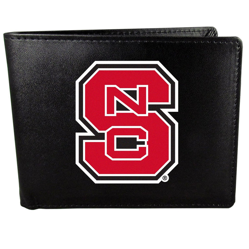 NCAA - N. Carolina St. Wolfpack Bi-fold Wallet Large Logo-Wallets & Checkbook Covers,College Wallets,N. Carolina St. Wolfpack Wallets-JadeMoghul Inc.