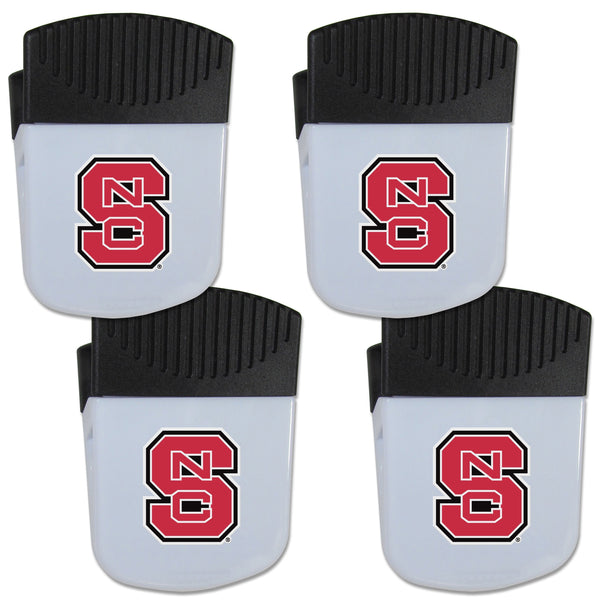 NCAA - N. Carolina St. Wolfpack Chip Clip Magnet with Bottle Opener, 4 pack-Other Cool Stuff,College Other Cool Stuff,N. Carolina St. Wolfpack Other Cool Stuff-JadeMoghul Inc.