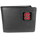 NCAA - N. Carolina St. Wolfpack Leather Bi-fold Wallet-Wallets & Checkbook Covers,Bi-fold Wallets,Window Box Packaging,College Bi-fold Wallets-JadeMoghul Inc.