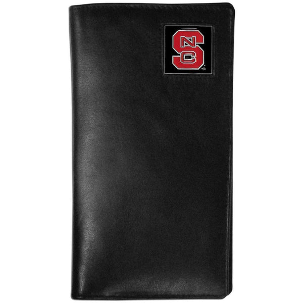 NCAA - N. Carolina St. Wolfpack Leather Tall Wallet-Wallets & Checkbook Covers,Tall Wallets,College Tall Wallets-JadeMoghul Inc.