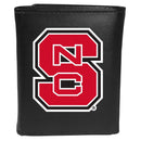 NCAA - N. Carolina St. Wolfpack Tri-fold Wallet Large Logo-Wallets & Checkbook Covers,College Wallets,N. Carolina St. Wolfpack Wallets-JadeMoghul Inc.