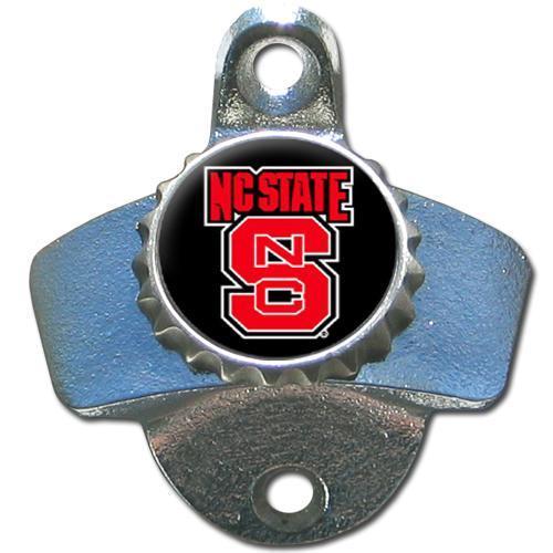 NCAA - N. Carolina St. Wolfpack Wall Mounted Bottle Opener-Home & Office,Wall Mounted Bottle Openers,College Wall Mounted Bottle Openers-JadeMoghul Inc.