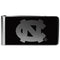 NCAA - N. Carolina Tar Heels Black and Steel Money Clip-Wallets & Checkbook Covers,College Wallets,N. Carolina Tar Heels Wallets-JadeMoghul Inc.