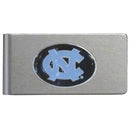 NCAA - N. Carolina Tar Heels Brushed Metal Money Clip-Wallets & Checkbook Covers,Money Clips,Brushed Money Clips,College Brushed Money Clips-JadeMoghul Inc.