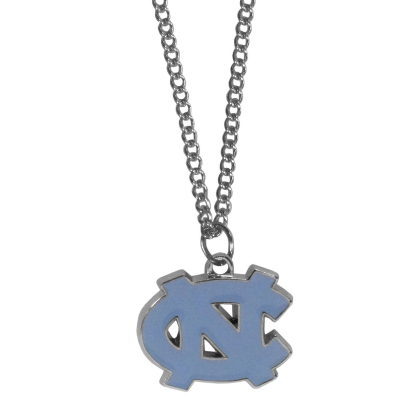 NCAA - N. Carolina Tar Heels Chain Necklace with Small Charm-Jewelry & Accessories,Necklaces,Chain Necklaces,College Chain Necklaces-JadeMoghul Inc.