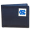 NCAA - N. Carolina Tar Heels Leather Bi-fold Wallet-Wallets & Checkbook Covers,Bi-fold Wallets,Window Box Packaging,College Bi-fold Wallets-JadeMoghul Inc.