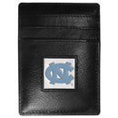 NCAA - N. Carolina Tar Heels Leather Money Clip/Cardholder Packaged in Gift Box-Wallets & Checkbook Covers,Money Clip/Cardholders,Gift Box Packaging,College Money Clip/Cardholders-JadeMoghul Inc.