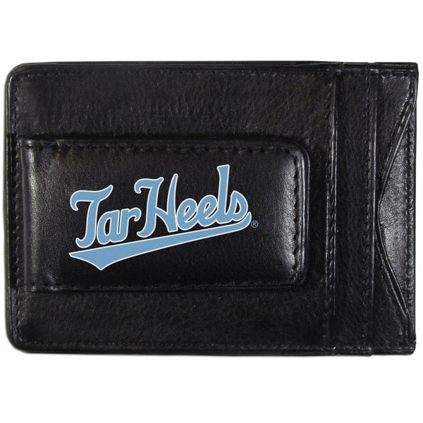 NCAA - N. Carolina Tar Heels Logo Leather Cash and Cardholder-Wallets & Checkbook Covers,College Wallets,N. Carolina Tar Heels Wallets-JadeMoghul Inc.