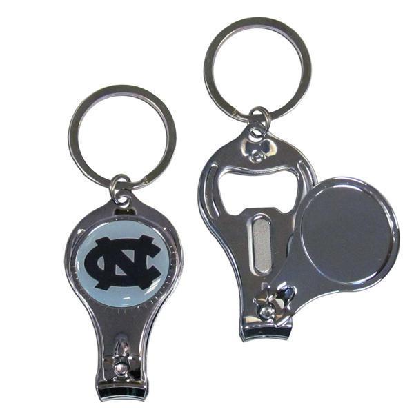 NCAA - N. Carolina Tar Heels Nail Care/Bottle Opener Key Chain-Key Chains,3 in 1 Key Chains,College 3 in 1 Key Chains-JadeMoghul Inc.