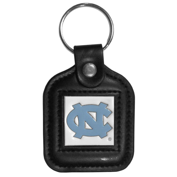 NCAA - N. Carolina Tar Heels Square Leatherette Key Chain-Key Chains,Leatherette Key Chains,College Leatherette Key Chains-JadeMoghul Inc.