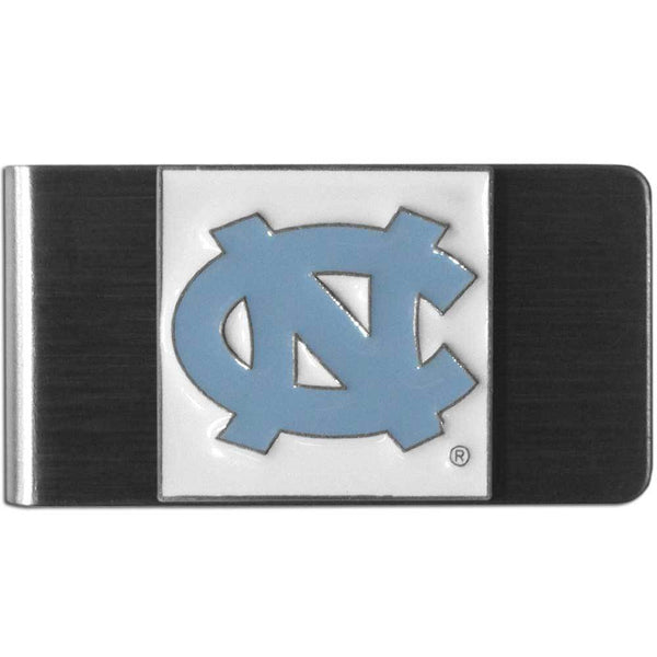 NCAA - N. Carolina Tar Heels Steel Money Clip-Wallets & Checkbook Covers,Money Clips,Steel Money Clips,College Steel Money Clips-JadeMoghul Inc.