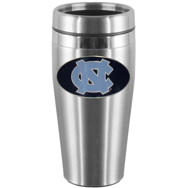 NCAA - N. Carolina Tar Heels Steel Travel Mug-Beverage Ware,Travel Mugs,Steel Travel Mugs w/Handle,College Steel Travel Mugs with Handle-JadeMoghul Inc.
