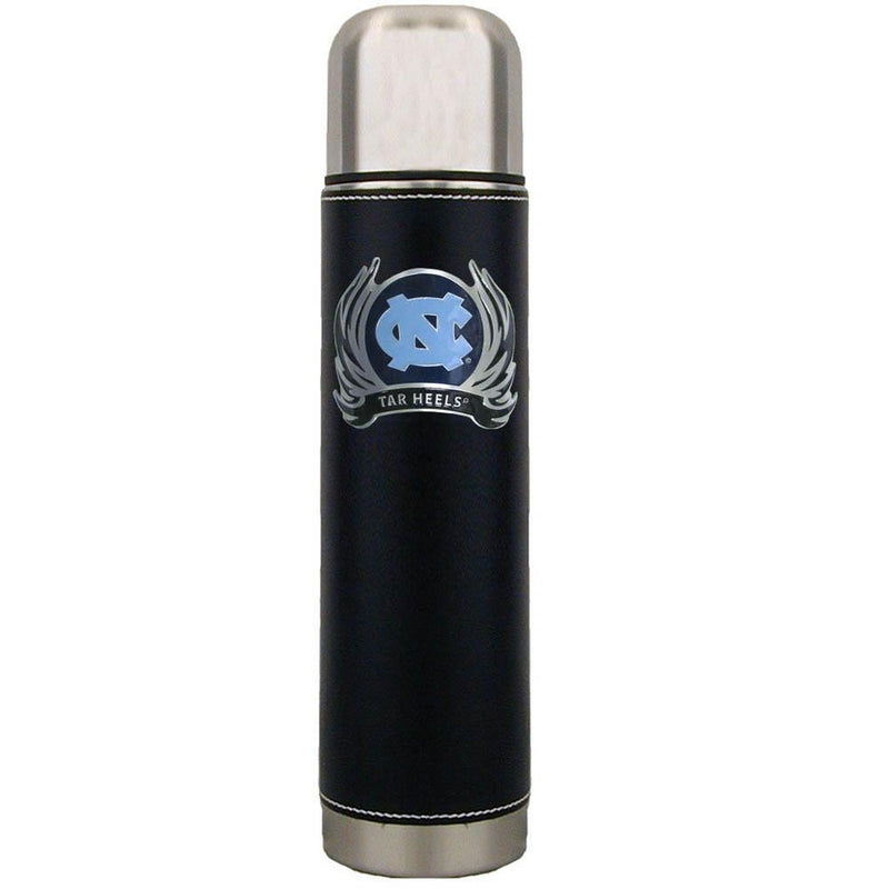 NCAA - N. Carolina Tar Heels Thermos with Flame Emblem-Beverage Ware,Thermos,College Thermos-JadeMoghul Inc.