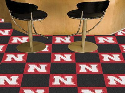 Cheap Carpet NCAA Nebraska 18"x18" Carpet Tiles