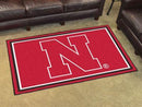 4x6 Rug NCAA Nebraska 4'x6' Plush Rug