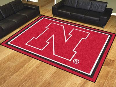 8x10 Rug NCAA Nebraska 8'x10' Plush Rug