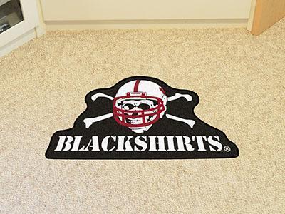 Custom Area Rugs NCAA Nebraska Blackshirts Mascot Custom Shape Mat