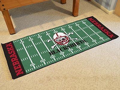 Runner Rugs NCAA Nebraska Blackshirts Runner Mat 30"x72"