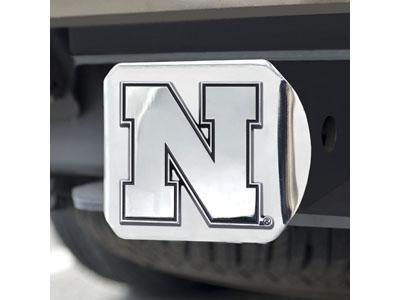 Trailer Hitch Covers NCAA Nebraska Chrome Hitch Cover 4 1/2"x3 3/8"