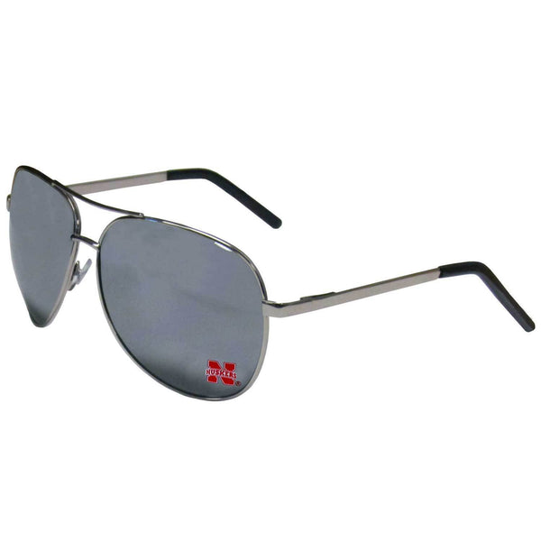 NCAA - Nebraska Cornhuskers Aviator Sunglasses-Sunglasses, Eyewear & Accessories,Sunglasses,Aviator Sunglasses,College Aviator Sunglasses-JadeMoghul Inc.