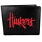 NCAA - Nebraska Cornhuskers Bi-fold Wallet Large Logo-Wallets & Checkbook Covers,College Wallets,Nebraska Cornhuskers Wallets-JadeMoghul Inc.