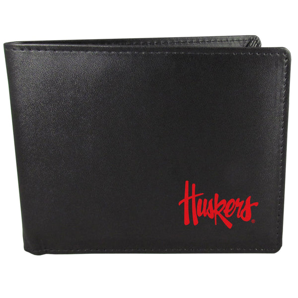 NCAA - Nebraska Cornhuskers Bi-fold Wallet-Wallets & Checkbook Covers,Bi-fold Wallets,Printed Bi-fold WalletCollege Printed Bi-fold Wallet-JadeMoghul Inc.