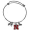 NCAA - Nebraska Cornhuskers Charm Bangle Bracelet-Jewelry & Accessories,Bracelets,Charm Bangle Bracelets,College Charm Bangle Bracelets-JadeMoghul Inc.
