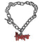 NCAA - Nebraska Cornhuskers Charm Chain Bracelet-Jewelry & Accessories,Bracelets,Charm Chain Bracelets,College Charm Chain Bracelets-JadeMoghul Inc.