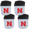 NCAA - Nebraska Cornhuskers Chip Clip Magnet with Bottle Opener, 4 pack-Other Cool Stuff,College Other Cool Stuff,Nebraska Cornhuskers Other Cool Stuff-JadeMoghul Inc.