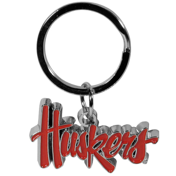 NCAA - Nebraska Cornhuskers Enameled Key Chain-Key Chains,Chrome and Enameled Key Chains,College Chrome and Enameled Key Chains-JadeMoghul Inc.