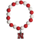 NCAA - Nebraska Cornhuskers Fan Bead Bracelet-Jewelry & Accessories,Bracelets,Fan Bead Bracelets,College Fan Bead Bracelets-JadeMoghul Inc.