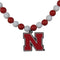 NCAA - Nebraska Cornhuskers Fan Bead Necklace-Jewelry & Accessories,Necklaces,Fan Bead Necklaces,College Fan Bead Necklaces-JadeMoghul Inc.