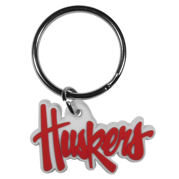 NCAA - Nebraska Cornhuskers Flex Key Chain-Key Chains,Flex Key Chains,College Flex Key Chains-JadeMoghul Inc.