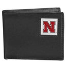 NCAA - Nebraska Cornhuskers Leather Bi-fold Wallet Packaged in Gift Box-Wallets & Checkbook Covers,Bi-fold Wallets,Gift Box Packaging,College Bi-fold Wallets-JadeMoghul Inc.