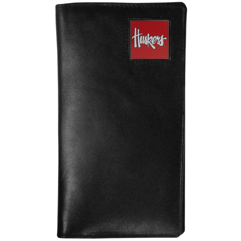 NCAA - Nebraska Cornhuskers Leather Tall Wallet-Wallets & Checkbook Covers,Tall Wallets,College Tall Wallets-JadeMoghul Inc.